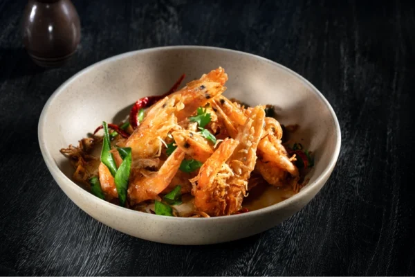 FRIED PRAWNS WITH TAMARIND SAUCE